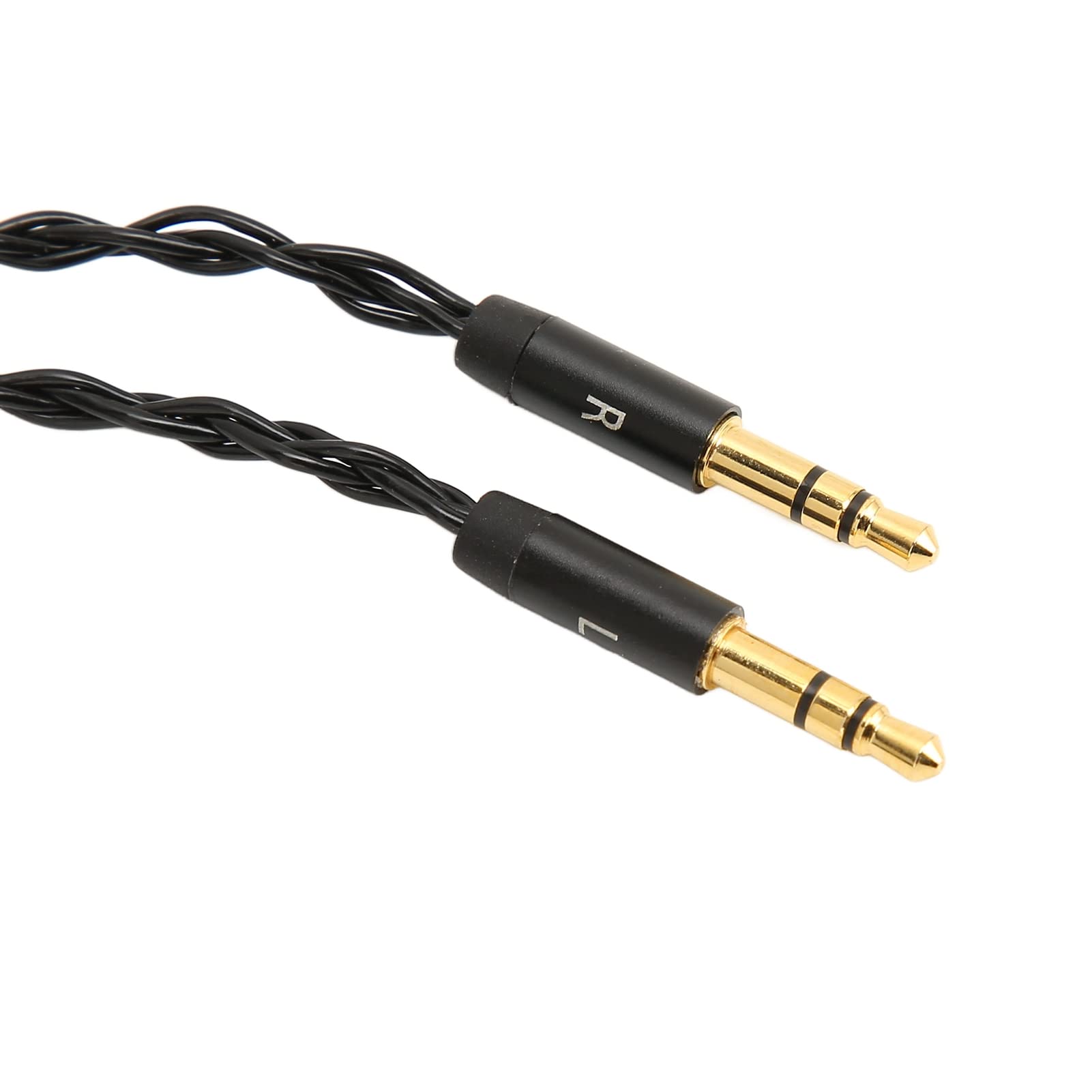 ASHATA Kopfhörer Audiokabel, 8 adrig, Symmetrisch, 4,4 Mm auf Zwei 3,5 mm Aux Audiokabel, Versilbert, für MDR Z7 Z1R, für Teloon D7100 D7200 D600 D9200, für T1 T5, 1,2 M