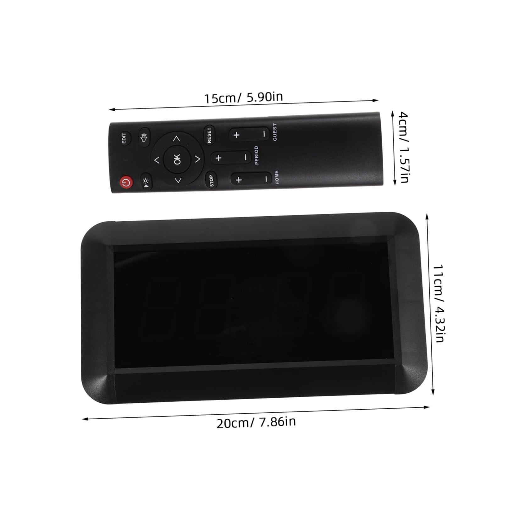 Tabellone Ampio con Portatile Punteggio Telecomando Elettronico Struttura in Lega di Alluminio Robusta, Display LED ad Angolo Visivo, per Eventi Sportivi Amatoriali