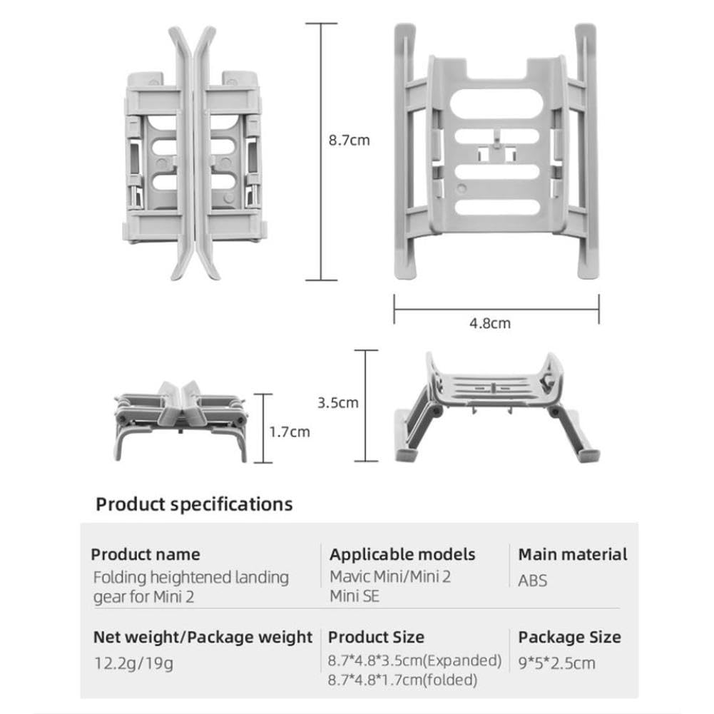Patas de extensión plegables del soporte del trípode del tren de aterrizaje de la altura extendida compatibles con 2