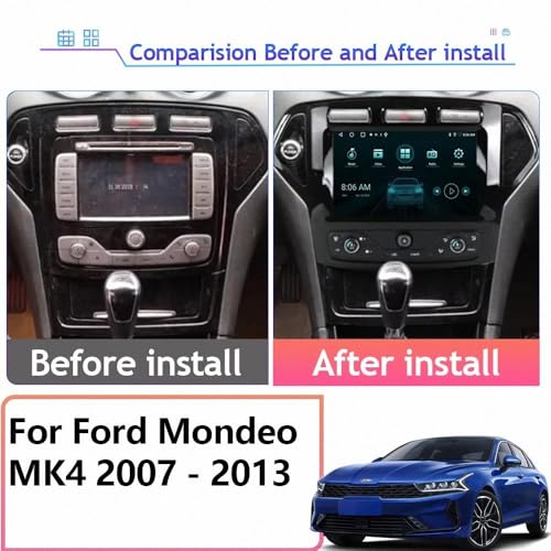 Pantalla de coche con Android Auto para viajar conectado en tu Ford Mondeo 2007 2