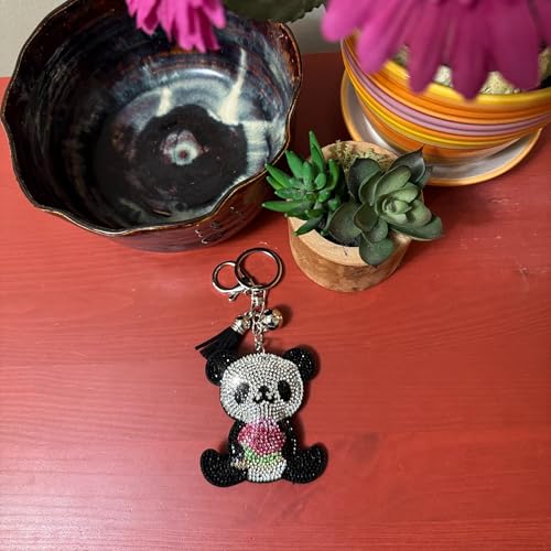 Popfizzy Crystal Keychains for Women and Girls, Bling Backpack Accessories, Bedazzled Purse Charms, Bag Charm, Handmade Gift4