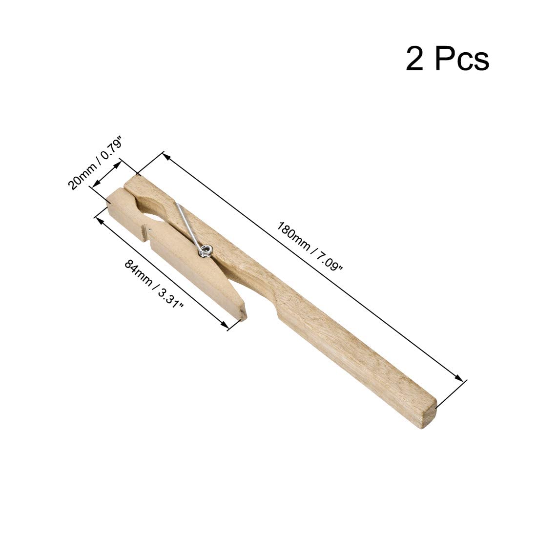 XYWHPGV Tube à essai en bois pince pince support 180mm longueur laboratoire équipement outil 2 pièces(89814 2d789 53ec0 a54c5 1b1cb 5ed19