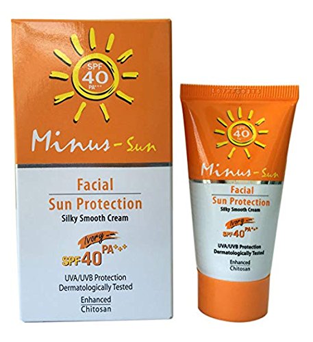 minus-sol (minus-sun) Facial Sun SPF 40PA + + + Ultra proteger Duo efecto anti-edad marfil 1.76onzas (2x 25G)