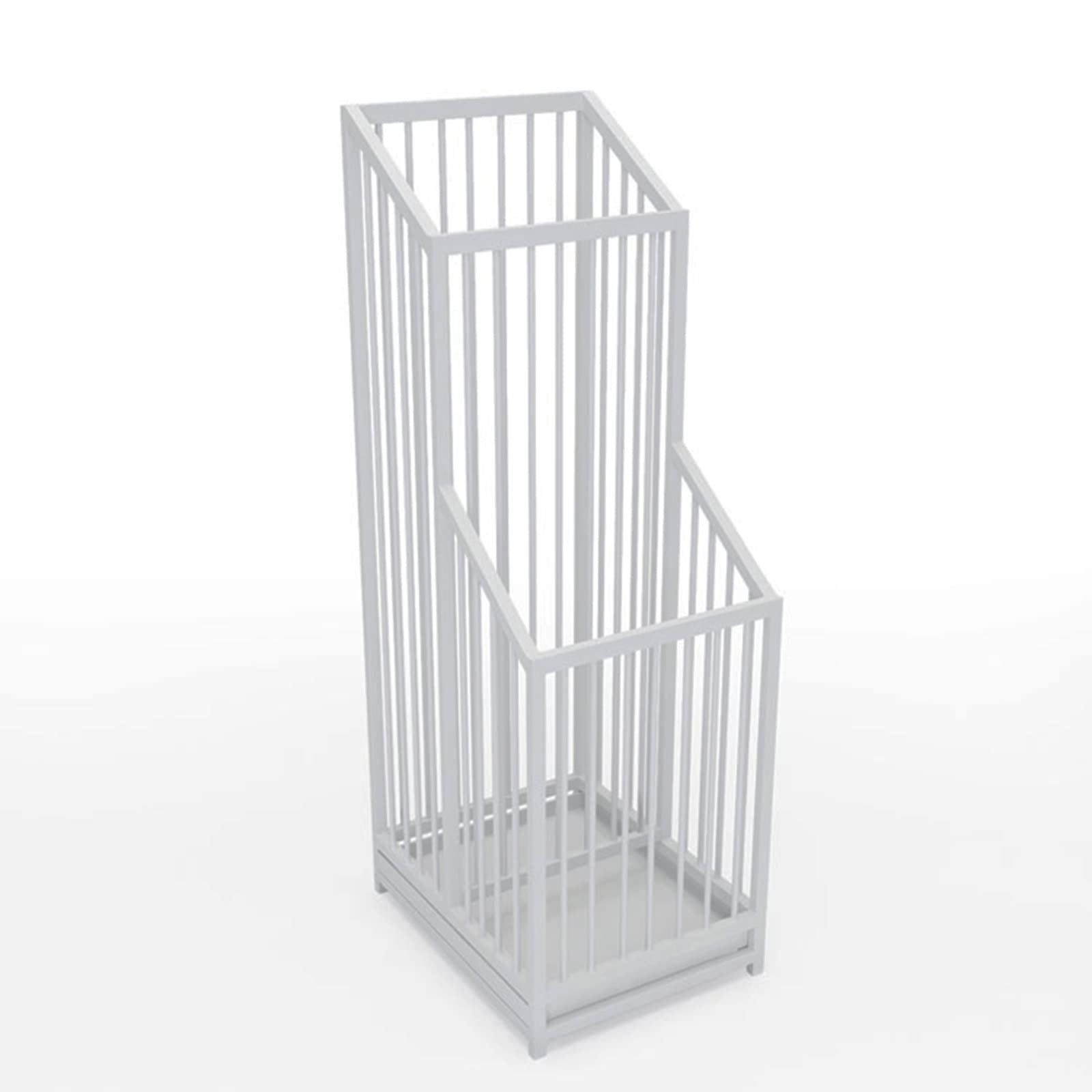 WXPGFEQ Double Layer Umbrella Stand with Removable Drip Tray, Metal Holder for Entryway Hallway, Cane Walking Stick Rack