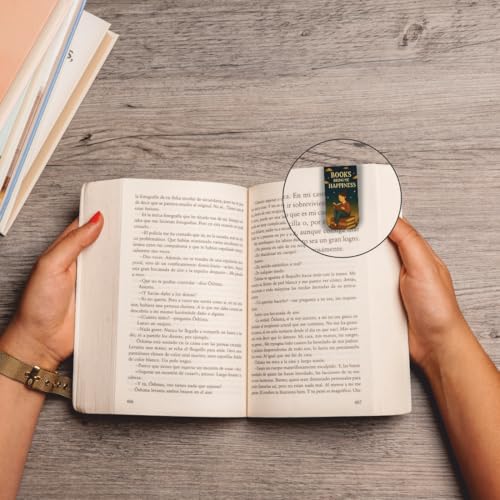 Image of Zesta Magnetic Bookmark Set of 7 | Aesthetic Book Mark for Reading | Cute Anime Bookmarks for Kids, Students | Book Accessories for Novels, Gifts for Readers(Booknerds Magnetic Bookmarks, 9X2.5 Cms)