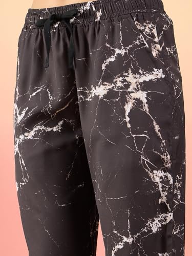 Image of Modeve Women Shirt Pant Navy Abstract Print Co-Ord Set