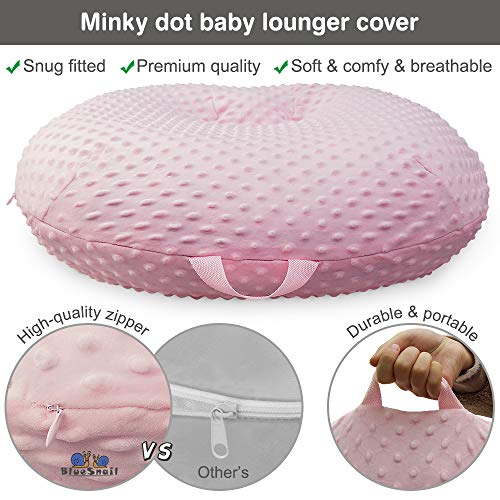 Image of Strechy Newborn Lounger Cover, Removable and Ultra Soft Sung Fitted Baby Lounger Slipcover by BlueSnail(1 Pack,Pink)