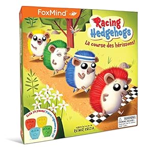 FoxMind Games: Racing Hedgehogs, a Family Betting Race Game from Dr. Reiner Knizia, up to 5 Players, Ages 6 and up.