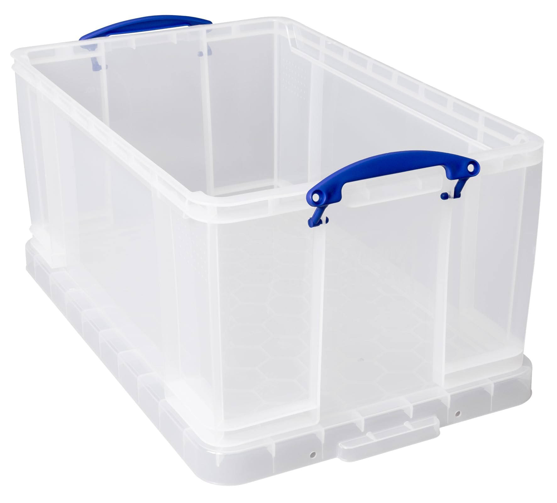 Really Useful Box Kunststoff-Aufbewahrung, 64 l, transparent, 2 Stück, Farblos