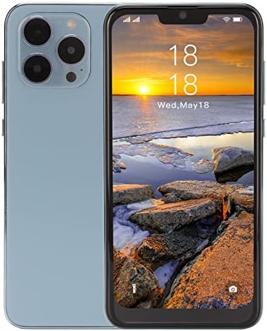 ariarly Unlocked Cell Phone I13pro Max Smartphone Blue 6.1in 4GB RAM 32GB ROM 6800mAh Battery Cellphone for Android