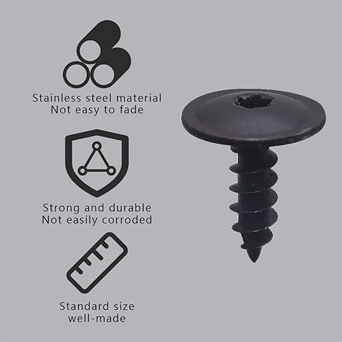 Miniatura 4 de ASUBHA 10 juegos de fundas para parachoques de guardabarros, cubierta de parachoques delantero, pernos de parachoques delantero, protectores contra