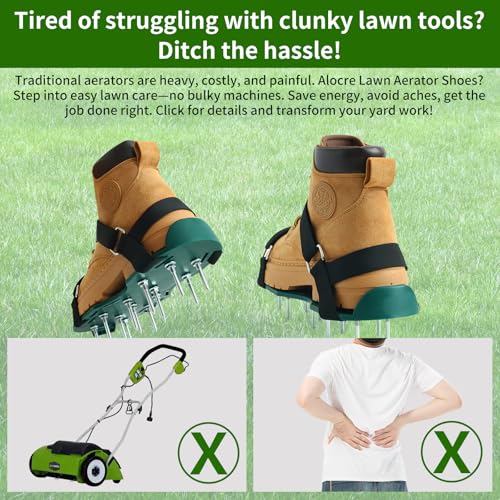 Zapatos aireadores para césped con picos y correas ajustables miniatura 6