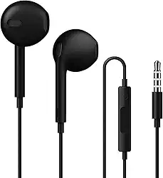 Fone de Ouvido com Fio, Intra-Auricular, Graves Potentes, Som Nítido (preto)