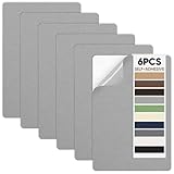 Canvas Patch 5.5 x 8 Inches 6Pcs Self-Adhesive Waterproof Canvas Patch Kit for Repairing Tents,Sofas,Boat Covers,Camping Chair,Awnings,Car Seats.(Gray)