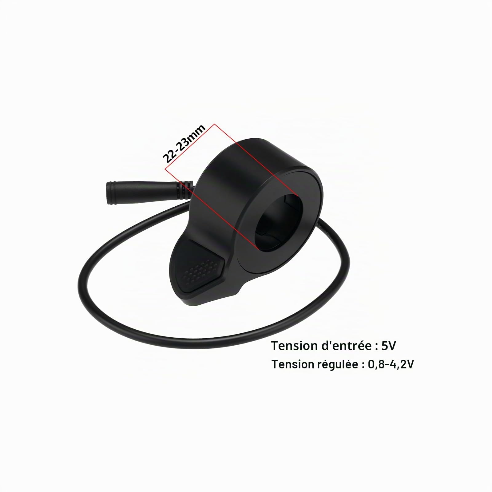EMSea Lot de 270 accélérateurs pour vélo électrique avec connecteur femelle 3 broches pour guidon de 22 à 23 mm, compatible avec Super73