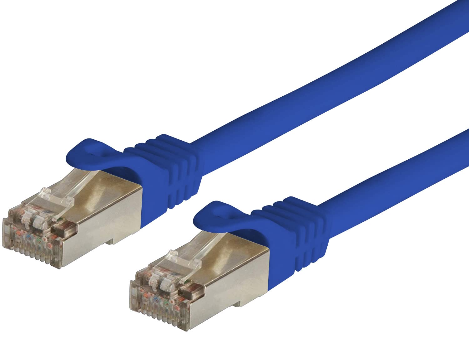 Techly Professional 360745 Cavo di Rete Patch in Rame Cat. 6A SFTP LSZH 30 m Blu Blu
