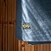 Arcturus Bighorn 100% Virgin Wool Blanket | Heirloom-Quality Wool Bedding for Home & Cabin | Warm, Thick & Durable (Queen Size, Steel Blue)