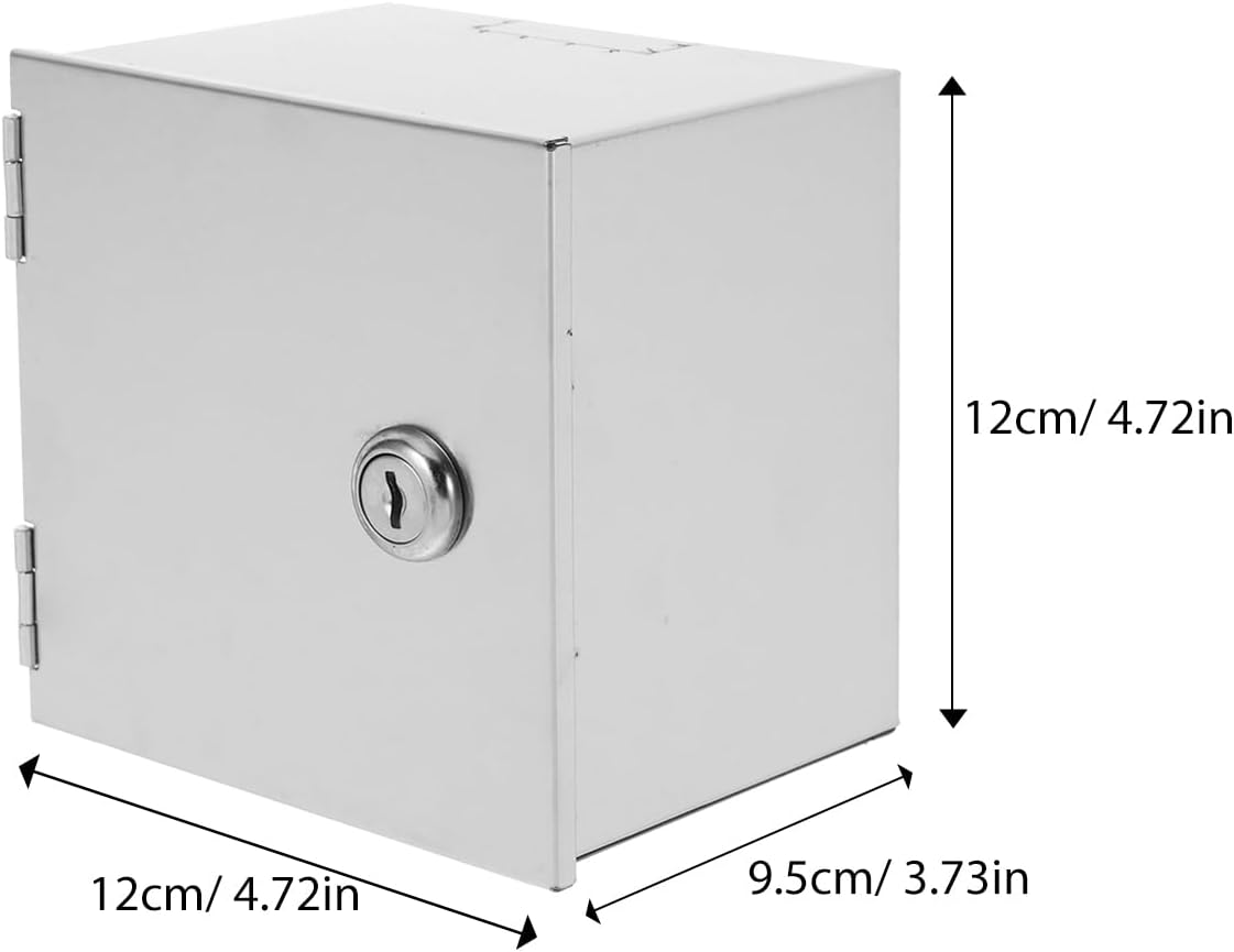 Heavy Duty Stainless Steel Weatherproof Electrical Outlet Security Box Lockable Theft Socket Cover for Outdoor Use Design Easy DIY Installation Robust