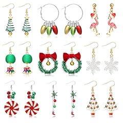 A3:9 pairs christmas earrings