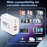 USB C Charging Blocks, 65W USBC Wall Fast Charger Block, Type C iPhone USB C Charger Fast Charging Brick, 6 in 1 Multiport Charger Plug Power Adapter for iPhone 17/16/15/14/13 Pro Max, iPad, GalaxyS25 - Image 6