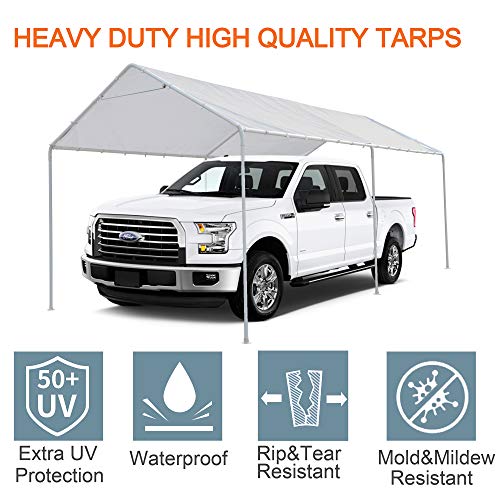 image for Thanaddo 10 x 20 Ft Carport Replacement Canopy Cover Garage Top Tent S