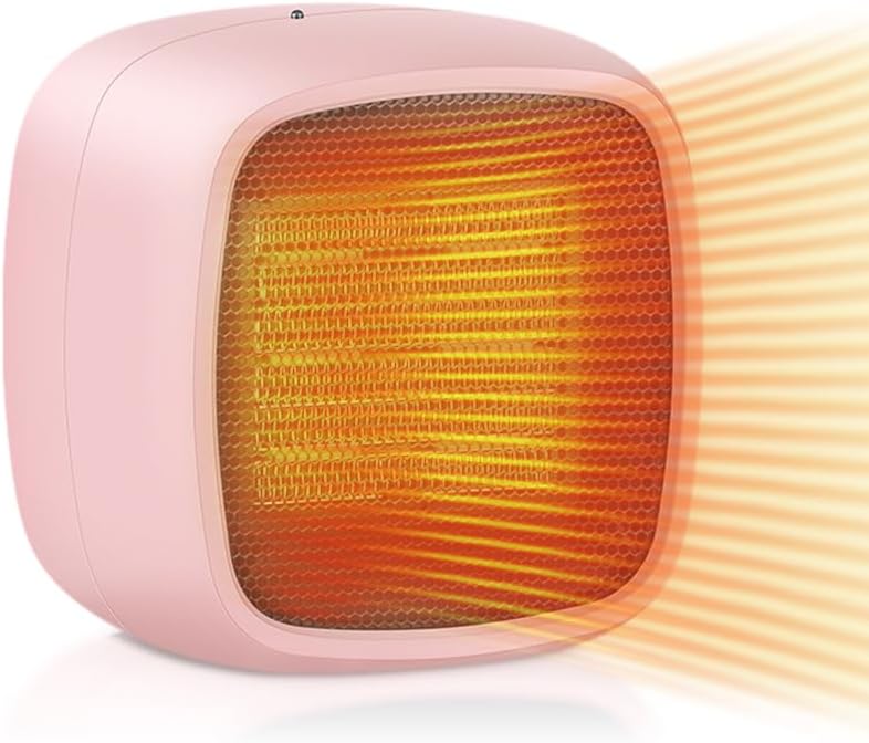 Calentador de espacio, pequeños calentadores eléctricos portátiles para uso en interiores, 2 modos, 1000 W800 W, PTC, de cerámica, calor de