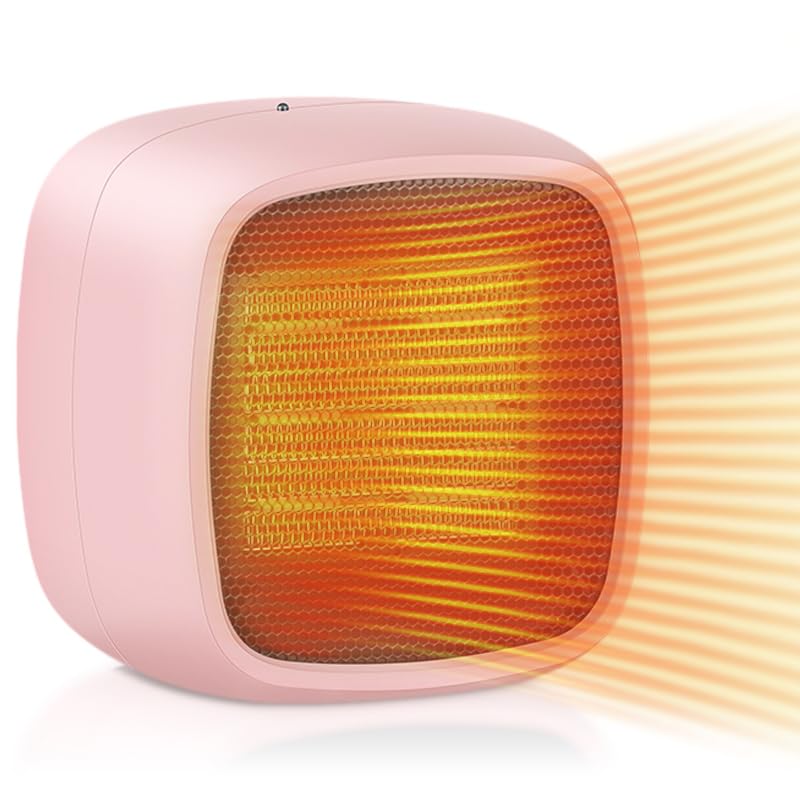 Space Heater Small Portable Electric Heaters for Indoor Use 2 Mode 1000W 800W PTC Ceramic Fast Safety Heat
