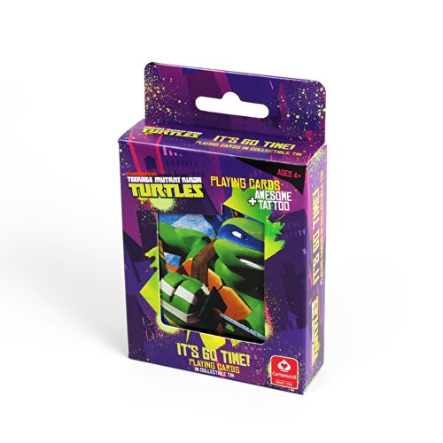Preisvergleich Produktbild Cartamundi 22500265 - Turtles Spielkarten in Metallbox, Leonardo