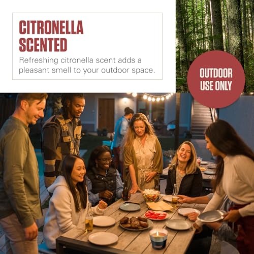 Coleman Outdoor Citronella Candle, Decorative Tin Bucket Candle for Patio, Backyard, Camping, and Outdoor Use, Up to 25 Hours Burn Time, 11oz - image 4