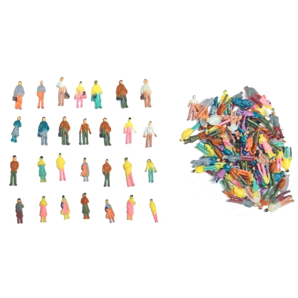 Amazon | 人形 1:150 比例 13mm 塗装済み ミニチュア ジオラマ 人材