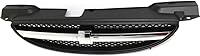 Vista 2 de Para Chevy Aveo Grille Assembly 2004 05 06 2007 Carcasa e inserto negro pintado con barra central cromada de plástico GM1200559 96492232