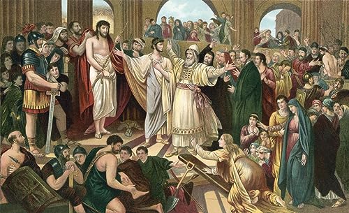 Tableaux Graffiti Art Mural Christ rejeté par Benjamin West 60x90cm