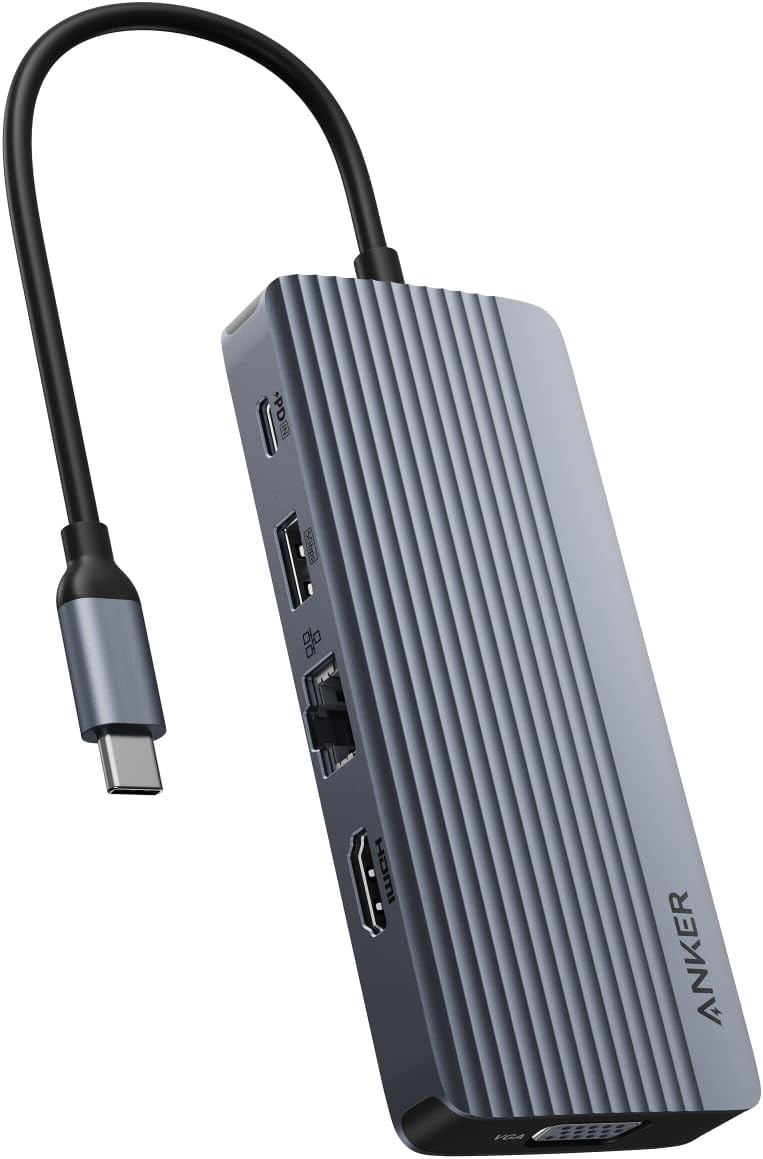 Anker USB C Hub, 341 USB-C Hub (7-in-1) With 4K HDMI, 100W Power Delivery, USB-C And 2 USB-A 5 Gbps Data Ports, MicroSD And SD Card Reader, For MacBook Air, MacBook Pro - View #8