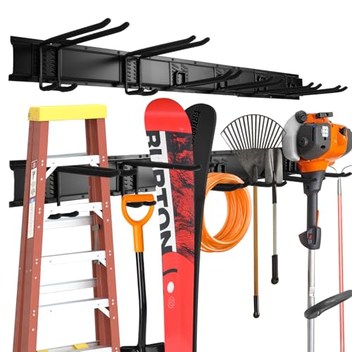 32&lsquo;&rsquo;/48&lsquo;&rsquo; Garage Storage, Garage Organization, Garden Tool Organizer Wall Mount, 420lbs...
