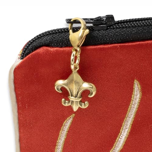 Generic Gold Fleur De Lis Clip-On Charm, 24K Gold Plated Accessory For Bags And Jewelry, Sophisticated Vintage-Style Charm thumb #4