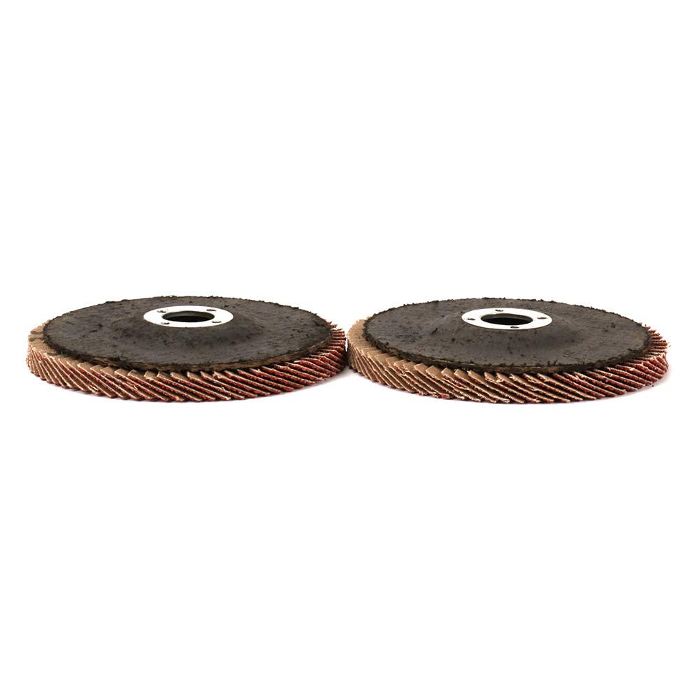 Lot De 10 Disques Abrasifs Zircon 125 Mm Grain 60 Pour Meuleuse D'angle - Bleu, Résistance élevée