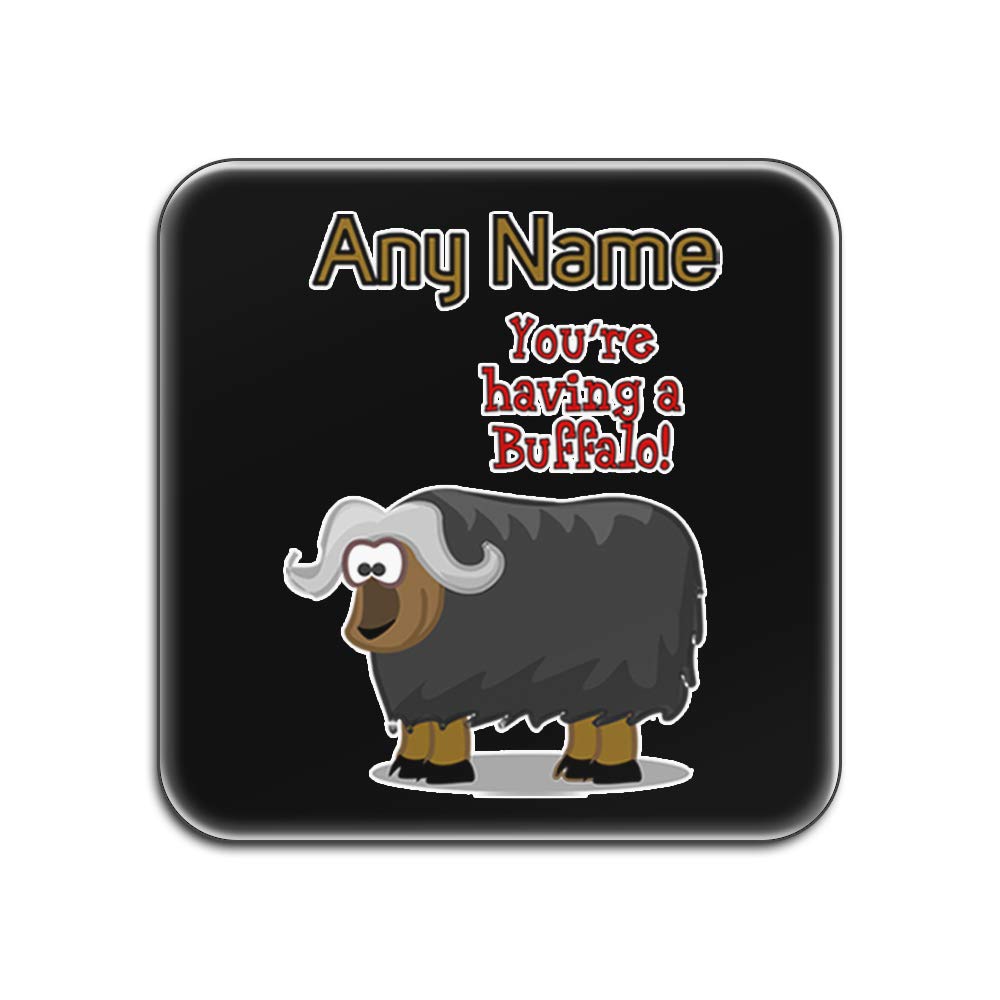 Sous-verres Buffalo lot de 4 design carré blanc et noir pour vos verres