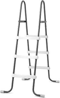 Intex 42-Inch Steel Frame Above Ground Pool Ladder - Safe Non-Slip Steps for 42" Wall Pools