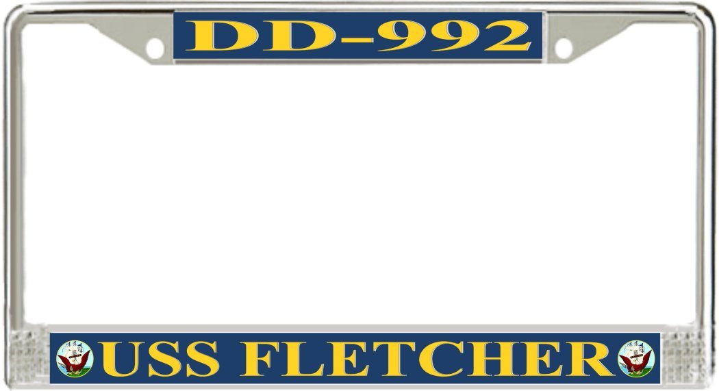 MilitaryBest USS Fletcher DD-992 License Plate Frame