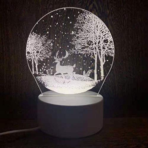 Lampe de chevet LED 3D pour chambre de bébé et veilleuse acrylique enfant