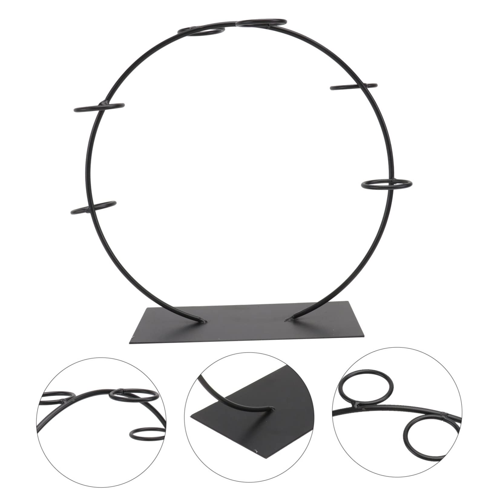 SHOWERORO 1pezzi Espositore Per Coni Elegante Con Base Piatta Supporto Per Dessert Da Matrimonio Slot Per Coni Design Unico e Stabile Per Eventi e Feste