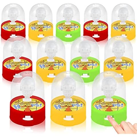 Etmact 12 Pack Mini Finger Basketball Shooting Game, Mini Handheld Desktop Table Basketball Game Toys for Reduce Stress Killing Time Basketball Games Game Time Handheld Game Toys and Games Cover