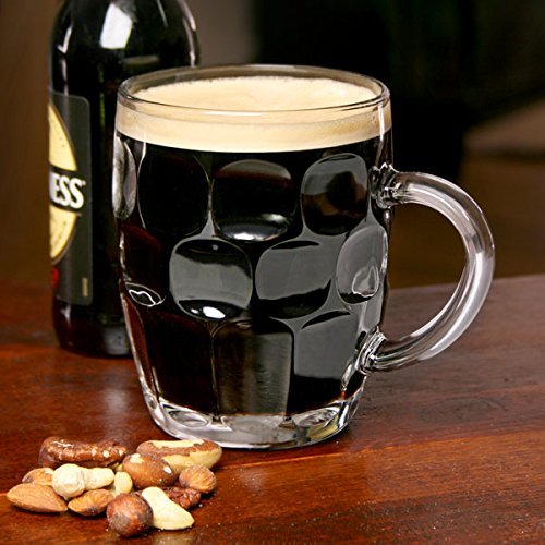 bar@drinkstuff 48112299 Arcoroc Britannia Beer Mug Classic Pint Noppenkrug Glass Hag, 560mL Capacity, Pack of 4 - Image 4