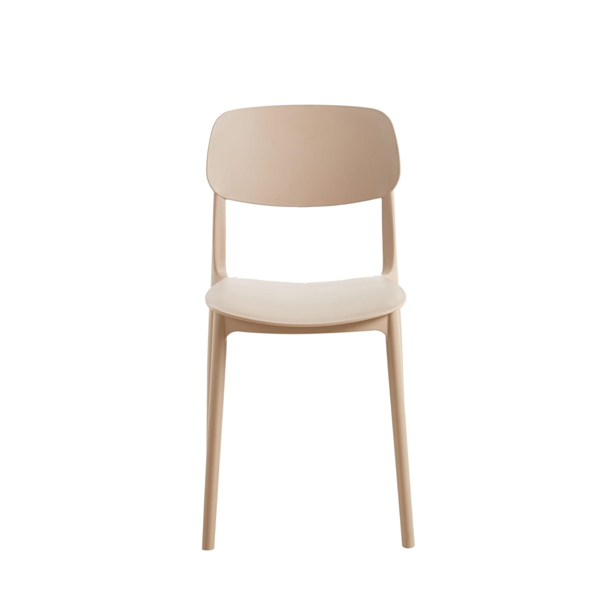 CRIBEL Set da 4 Sedie New Chapeau in Polipropilene Tortora | Sedie Cucina e Sala da Pranzo Moderne | Set 4 Sedie Design Resistente per Interni e Locali