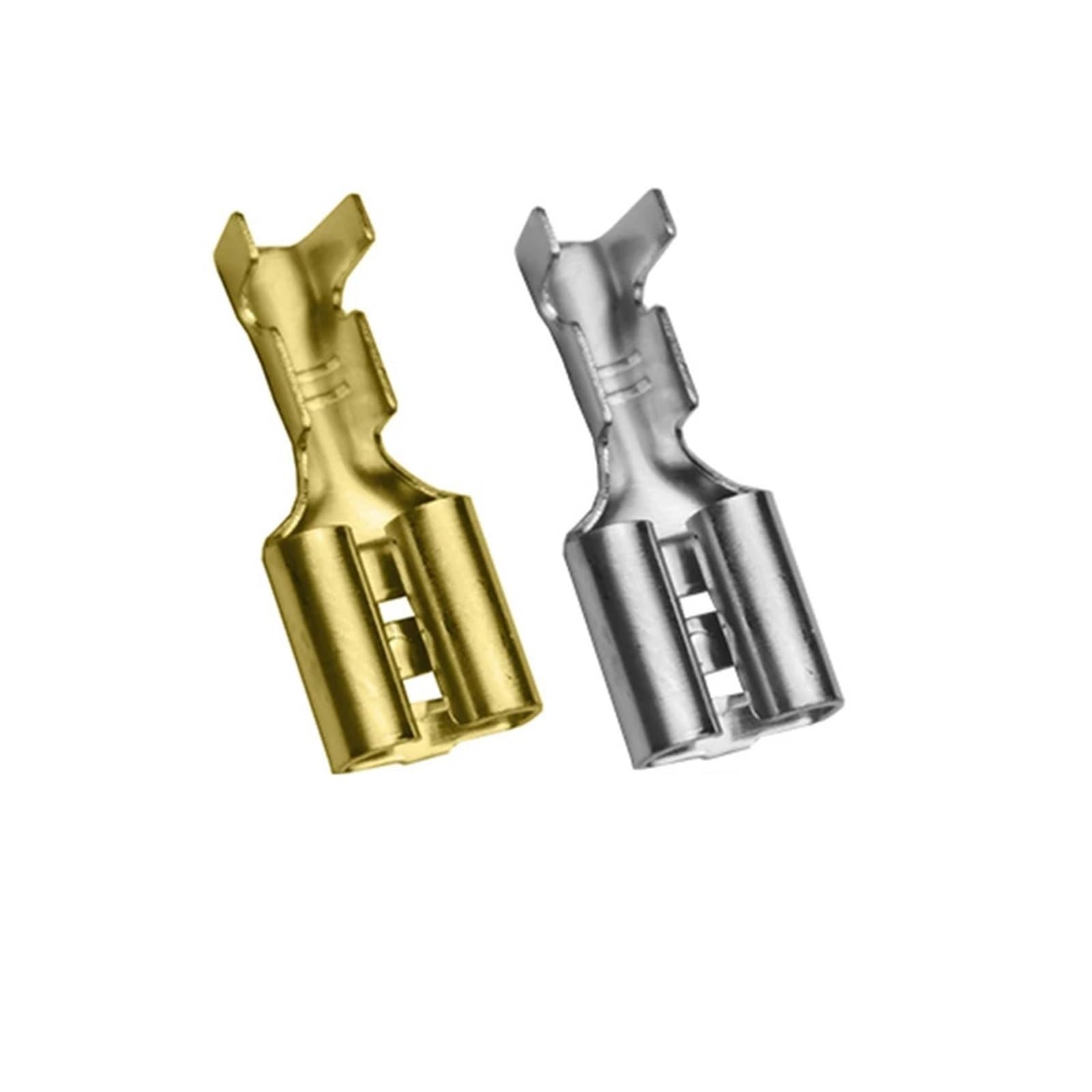 Connecteur de fil haut-parleur voiture cosse femelle 6.3mm en laiton argenté haute conductivité