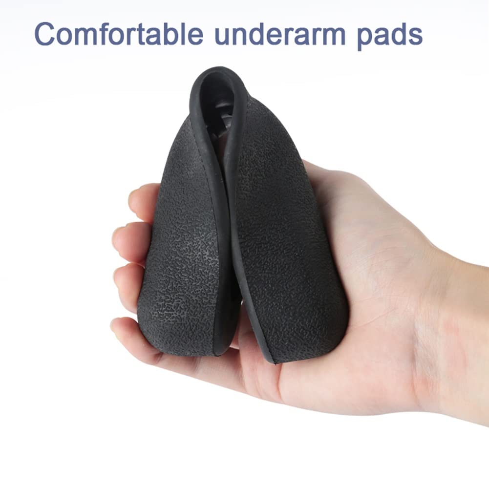 Muletas Axilares para Niños, Muletas de Aluminio de Altura Ajustable, Muletas Médicas para Caminar, Cómodas Almohadillas Axilares, Altura Aplicable 100~135cm