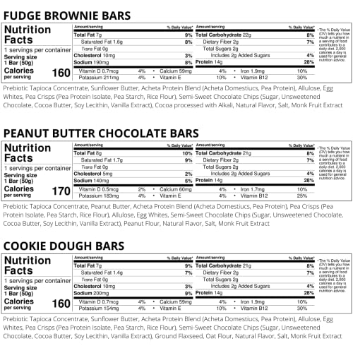 EXO Prebiotic Protein Bars, Variety Pack | Dairy Free, Gluten Free, Low Sugar | 14g Protein, Sustainable, B12, Gut Heath, | Non-GMO. Vegetarian, Paleo | Vitamins, Sustained Energy, 12 Count, - Image 6