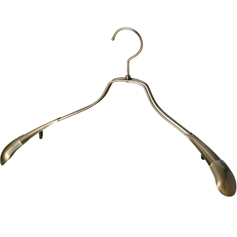 タヤハンガー　アンティークゴールド10本 Amazon.co.jp: タヤ ジャケットハンガー メンズ 横幅42cm 10本組 湾曲