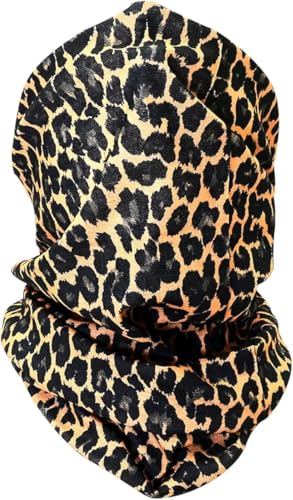 Image of Unisex Neck Tube Scarf Snood Multifunctional Headwear for Cycling, Hiking & Outdoors Elastic Neck Gaiter, Bandana, Balaclava & Face Covering for Men & Women (Choose) (Sn6 - Leopard Print)