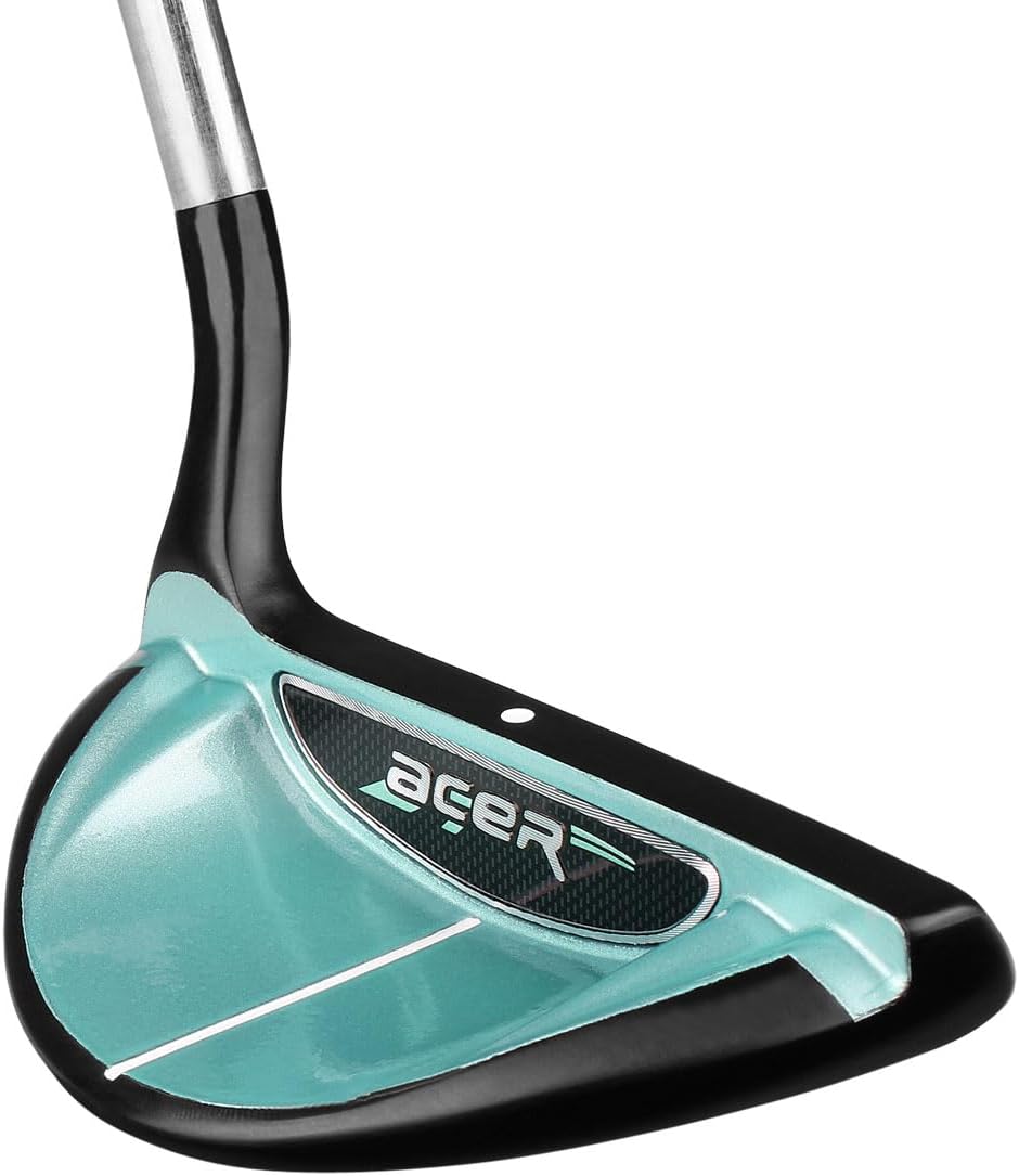 Acer XK Chipper Golf Club, Right Handed 37 Degree Loft Chipping Club for Women, Black PVD/Seafoam Green Finish, 33-Inch Length | Shave Strokes Around The Green